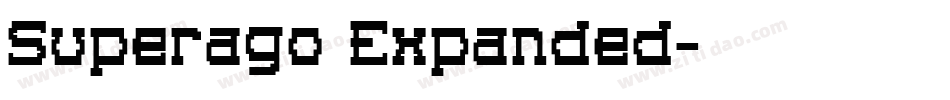 Superago Expanded字体转换